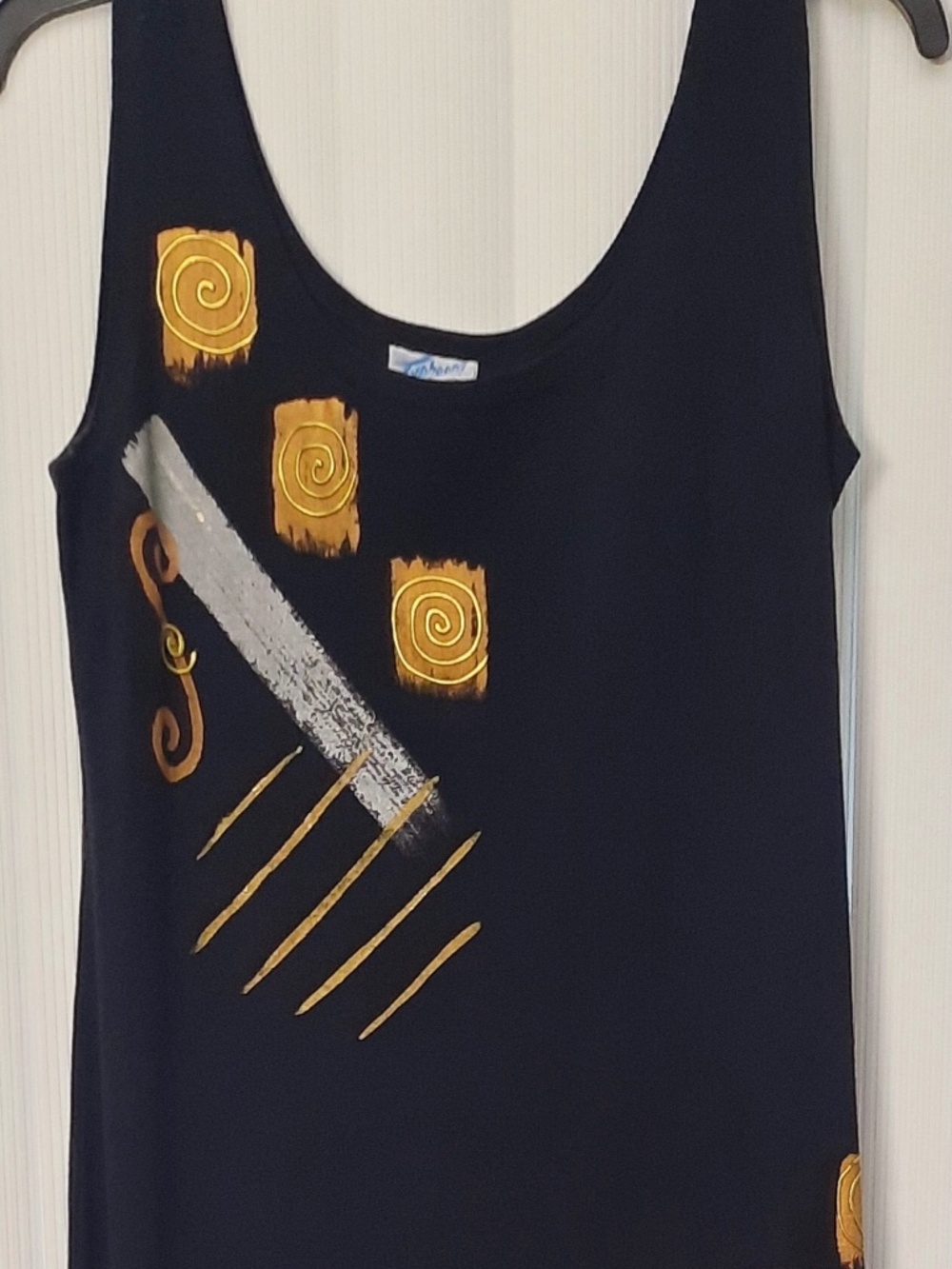 Dress hand painted